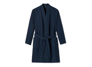 4007066167674 - Schiesser Herren Bademantel - Elegant Kimono blau