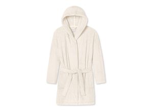 4007066182479 - Morgenmantel Teddy-Fleece Comfort-Fit off-white - Essentials S