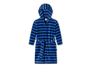 4007066284678 - Bademantel Velour Streifen dunkelblau - Original Classics 128