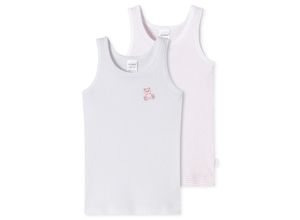 4007066332751 - SCHIESSER - Unterhemd TEDDY 2er Pack in weiß rosa Gr92