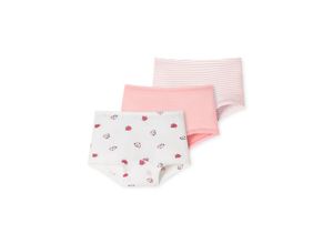 4007066635654 - SCHIESSER - Hipster BUGS&STRIPES 3er Pack in rosa weiß Gr128