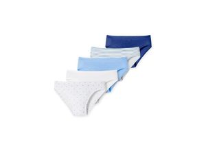 4007066635968 - SCHIESSER - Slips DOTS&STRIPES 5er Pack in blau weiß Gr98