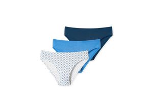 4007066636620 - SCHIESSER - Slips HEARTS PATTERN 3er Pack in blau Gr140