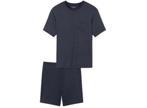 4007066723863 - SCHIESSER Comfort Essentials Shorty Single-Jersey-Qualität für Herren blau 56