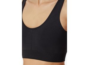 4007066762190 - SCHIESSER Casual Seamless Bustier Rippbündchen verschlusslos für Damen schwarz L