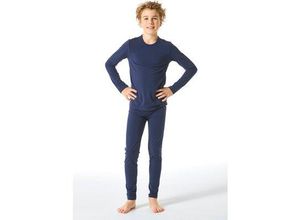 4007066869578 - SCHIESSER Unterhose lang unisex wärmend dunkelblau - Thermo 128 male