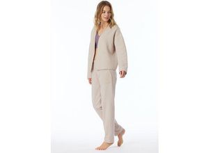 4007066888128 - SCHIESSER Jacke Jersey-Quiltstoff und Sweatware beige - Mix+Relax 38 40 female