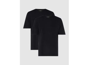 4007067619561 - Shirt kurzarm Jersey 2er-Pack rundhals schwarz - American T-Shirt für Herren M