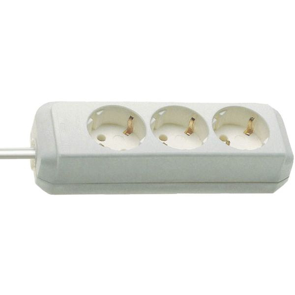 4007123249374 - Brennenstuhl - Steckdosenleiste Eco Line 16 a 250 v weiß Steckdosen 3 15 m H05VV-F 3 x 15 mm²