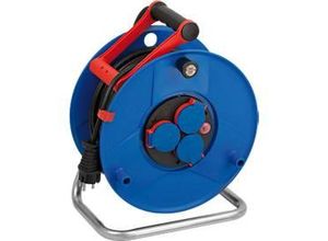 4007123628223 - Brennenstuhl Garant Kabeltrommel 3 Schutzkontaktsteckdosen Bremaxx-Kabel 50 meter Spezialkunststoff outdoor geeignet mit Drehgriff B 290 x H 370 mm blau rot schwarz 4007123628223 - Brennenstuhl Garant Kabeltrommel 3 Schutzkontaktsteckdosen Bremaxx-Kabel 50 meter Spezialkunststoff outdoor geeignet mit Drehgriff B 290 x H 370 mm blau rot schwarz