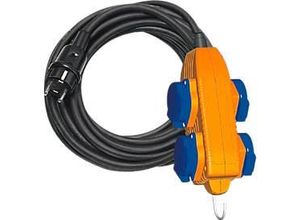 4007123647767 - Baustellenkabel IP54 mit Powerblock 4-fach Verlängerung Aussen-Verteiler mit 10 m Kabel - gelb - Brennenstuhl 4007123647767 - Baustellenkabel IP54 mit Powerblock 4-fach Verlängerung Aussen-Verteiler mit 10 m Kabel - gelb - Brennenstuhl