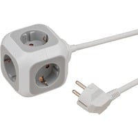 4007123648283 - Brennenstuhl ALEA-Power Steckdosenblock 4 Steckdosen 14 m Kabel bis 3680W grau weiß