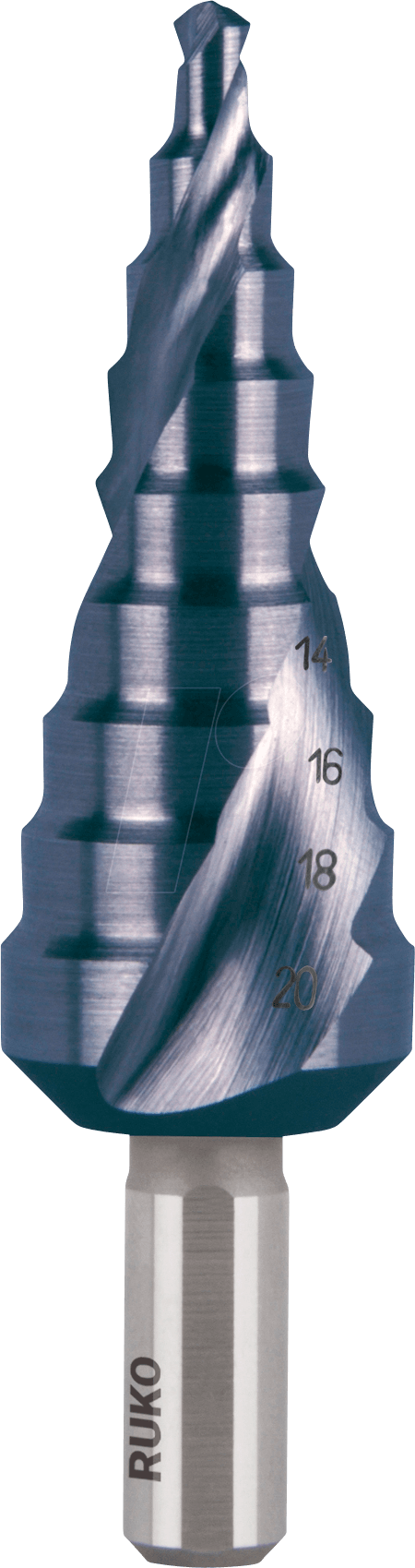 4007140136190 - 101051F - Stufenbohrer TiAIN 40 - 200 mm