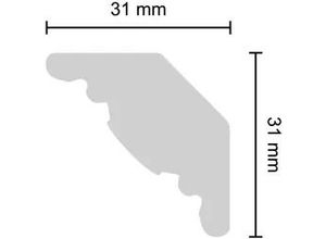 4007155123208 - Stuckleiste Martine 2 m x 31 mm x 31 mm