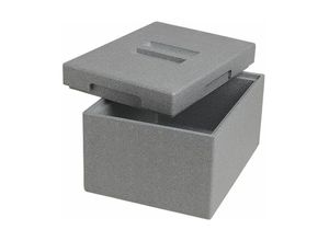 4007155162665 - Climapor - Thermobox Transportbox 9 l grau Isolierbox Kühlbox Warmhaltebox Styroporbox