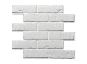 4007155164775 - Creativstein Brick (Klinker-Optik) weiß 595 x 50 cm - 1 Pack (= 1 qm) - white - Decosa