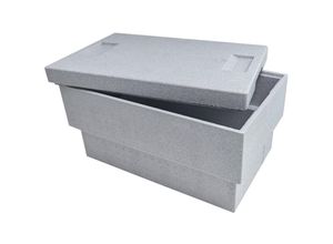 4007155166472 - Climapor - Thermobox Transportbox 35 l grau Isolierbox Kühlbox Warmhaltebox Styroporbox