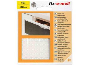 4007219000186 - Fix-o-moll - Rutschstopper transparent 8 mm 50 Stück