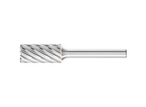 4007220034484 - Hartmetall Hochleistungsfrässtift inox Zylinder zyas stirnverzahnt ø 12x25 mm Schaft-Ø 6 mm Edelstahl - Pferd