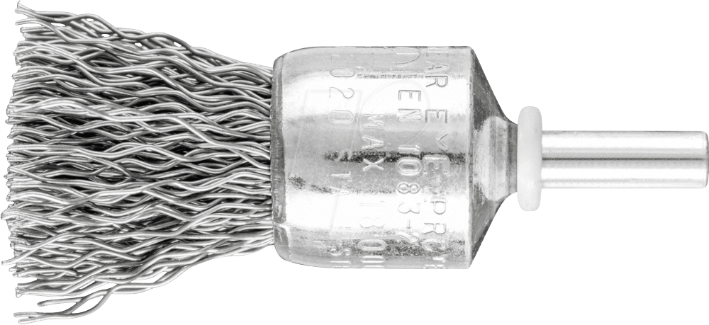 4007220247433 - PFERD 43298004 - Pinselbürste ungezopft PBU Ø20mm Schaft-Ø6 mm Stahl-Draht-Ø050