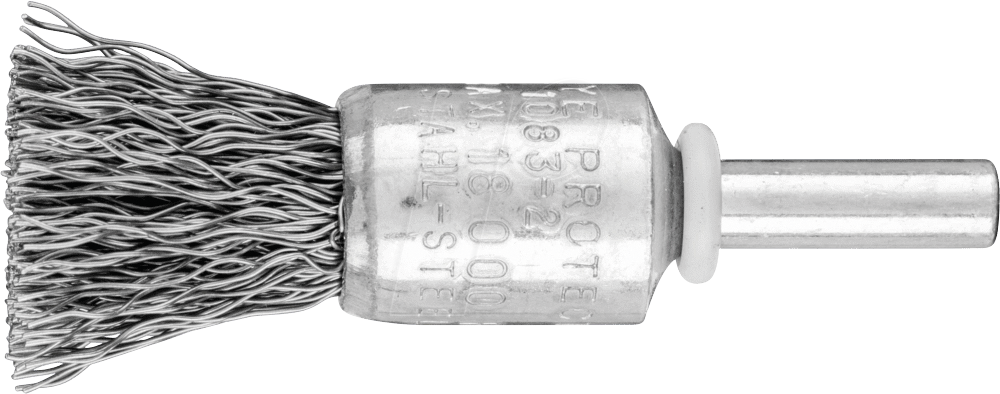 4007220247440 - PFERD 43298001 - POS Pinselbürste ungezopft PBU Ø15 mm Schaft-Ø6 mm Stahl-Draht-Ø