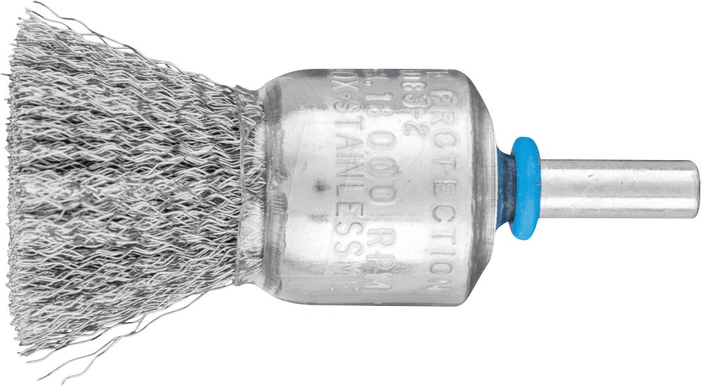 4007220247556 - PFERD 43298005 - Pinselbürste ungezopft PBU Ø20mm Schaft-Ø6 mm Edelstahl-Draht-Ø0