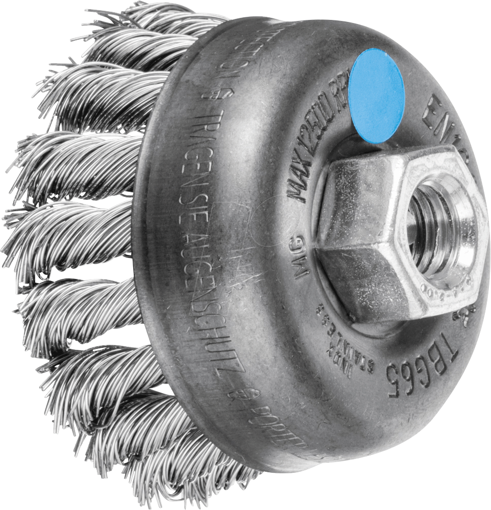 4007220249079 - PFERD 43305004 - Topfbürste gezopft TBG Ø 65 mm M14 Edelstahl-Draht-Ø 050mm