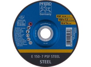 4007220952726 - 62015628 e 150-7 psf steel Schruppscheibe gekröpft Durchmesser 150 mm 10 St - Pferd