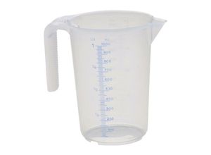 4007228936506 - - Messkanne 1000 ml Polypropylen transparent D117xH165mm Griff offen