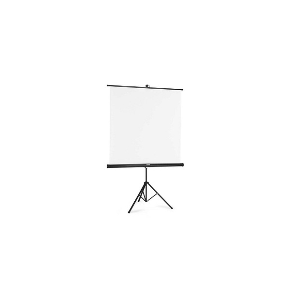 4007249215758 - hama 00021575 Leinwand mit Stativ 125 x 125 cm 2in1 mobiles Set Teleskoprohr Weiß