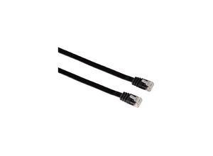 4007249396099 - Flat - Patch-Kabel - RJ-45 (m) bis RJ-45 (m) - 10 m - utp - cat 5e - geformt - Schwarz (39609) - Hama