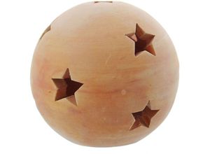 4007299316016 - Terracotta-Kugel Sterne mittel Deko Garten Terrasse Balkon Wohnen FF-331601