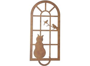 4007299533369 - Wanddeko Katze am Fenster Dekoration Wohnen Bilder dekorativer Blickfang FF-229523