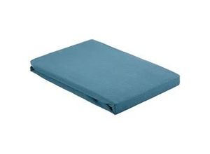 4007399482536 - Spannleintuch Basic in Blau ca 100x20cm