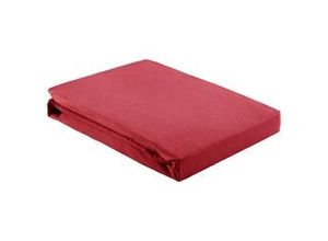 4007399482659 - Spannleintuch Basic in Rot ca 150x200cm