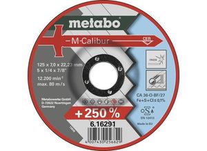 4007430256829 - M-Calibur 616291000 Trennscheibe gekröpft 125 mm 25 St - Metabo