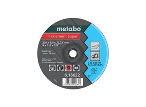 4007430402578 - Flexiamant super 180x60x2223 Inox Schruppscheibe gekröpfte Ausführung - Metabo