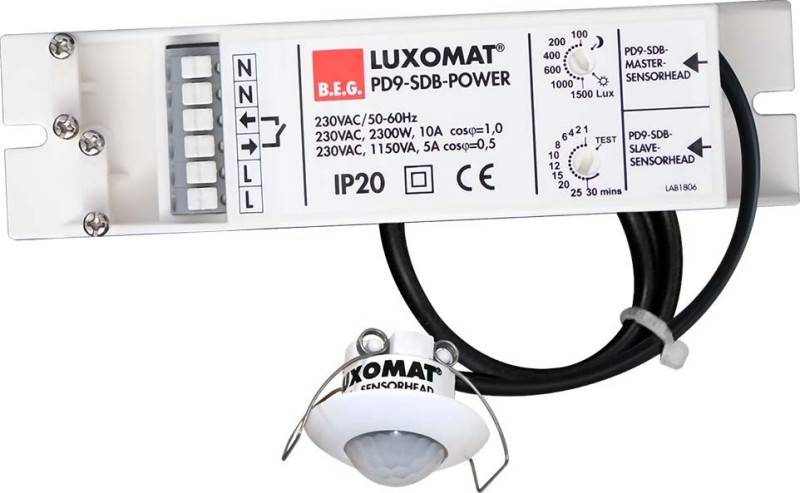 4007529929122 - BEG Luxomat Einbau Präsenzmelder 92912 PD9-M-SDB-DE 360 weiss