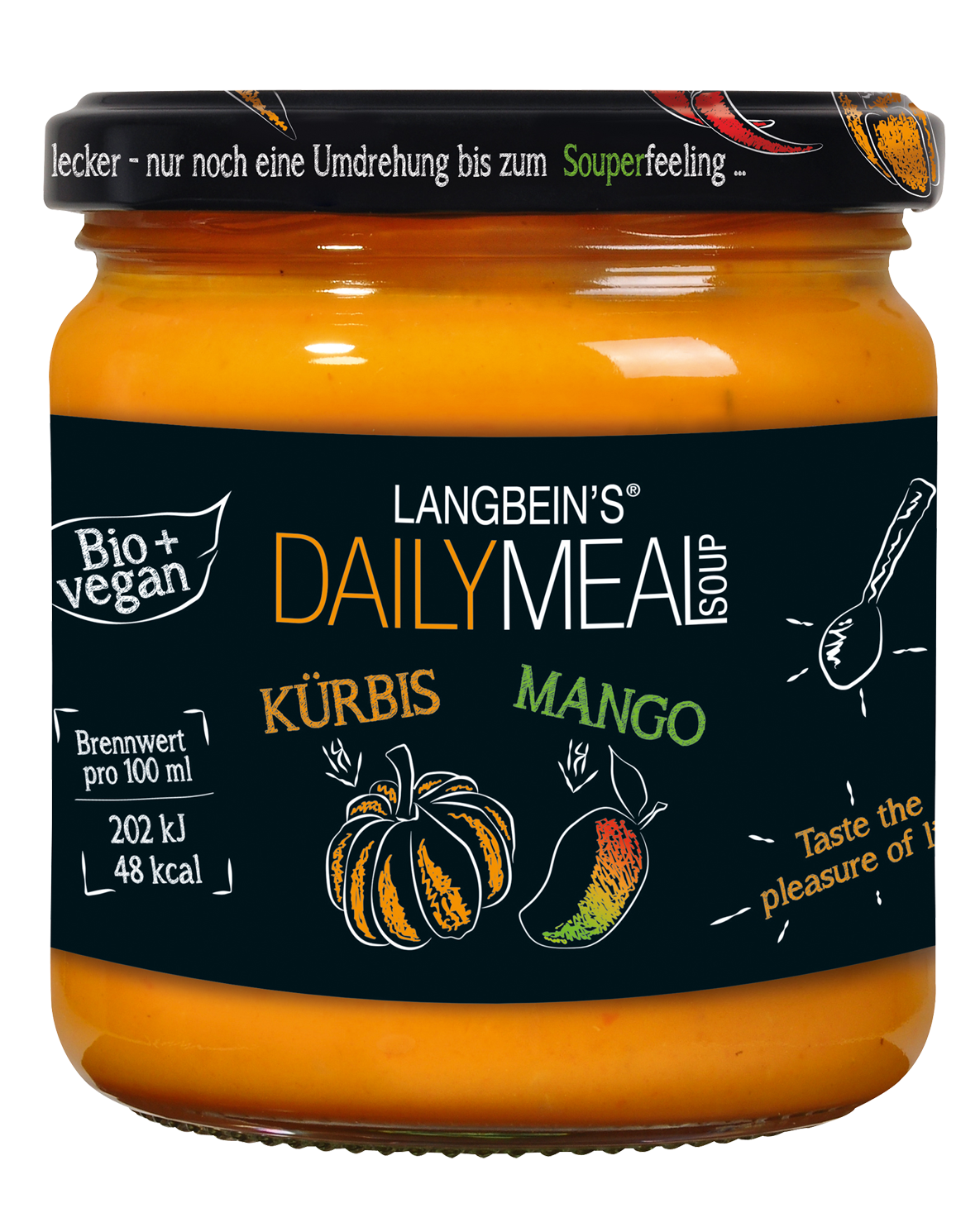 4007680107100 - BIO-KÜRBIS-MANGO-SUPPE von Daily Meal 350ml