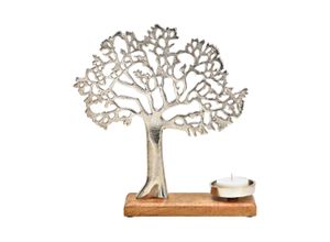 4007698380519 - Teelichthalter »Teelichthalter Baum 1 Stück« (1 St) Holzart Mango (China)