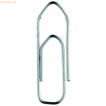 4007735002206 - Büroklammern ohne Kugelspitze vernickelt 1000 Stück Länge 32 mm