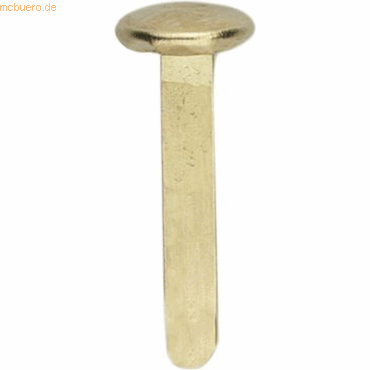 4007735003814 - 10 x Musterbeutelklammer rund Gr 8 85x38mm vermessingt VE=100 S