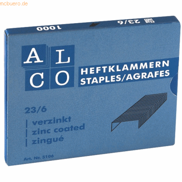 4007735005085 - Heftklammern Typ 6 4 508 Stahldraht verzinkt  4007735005085 Alc