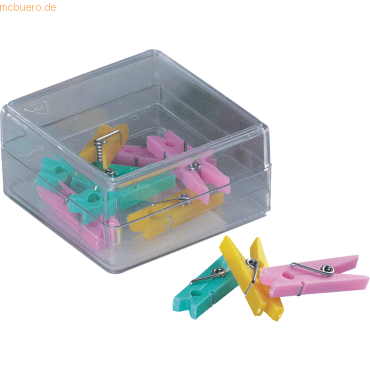 4007735026516 - 10 x Wäscheklammern   Partyclips 32mm sortiert VE=10 Stück