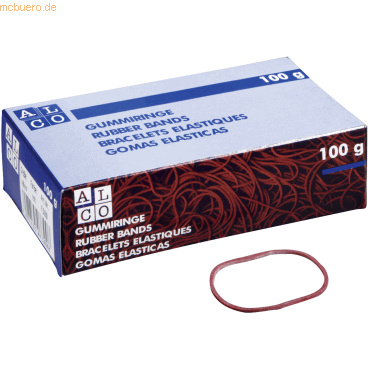 4007735073107 - Gummiring Naturkautschuk 25mm rot 100g