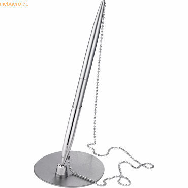 4007735892418 - Kugelschreiberständer Metall Kette 55cm silber