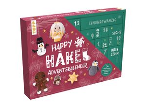 4007742184414 - Happy Häkel-Adventskalender Mit Material und Anleitungsbuch für 24 Häkelprojekte