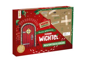 4007742184421 - Peschke Wolfgang Herzlich Willkommen kleiner Wichtel - Adventskalender Mit Wichteltür Bastelmaterial und Anleitungsbuch