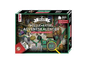 4007742185367 - Puzzle-Rätsel-Adventskalender - Sabotage in der Spielzeugfabrik 24 Puzzles mit insgesamt 960 Teilen