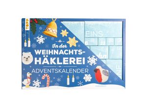 4007742186364 - Eisterlehner Doerthe In der Weihnachtshäklerei - Der Adventskalender mit Material und Anleitungsbuch für 24 Häkelprojekte